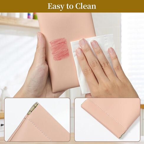 Squeeze Top Sunglass Case, New Organosilicon Soft Leather Eyeglass Glass Case Travel Large Sunglasses Pouch in Saudi Arabia