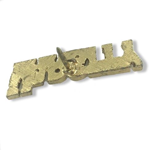 Awards and Gifts R Us 1-1/4 Inch Varsity Chenille Gold Lapel Pin - Package of 20, Poly Bagged in Saudi Arabia