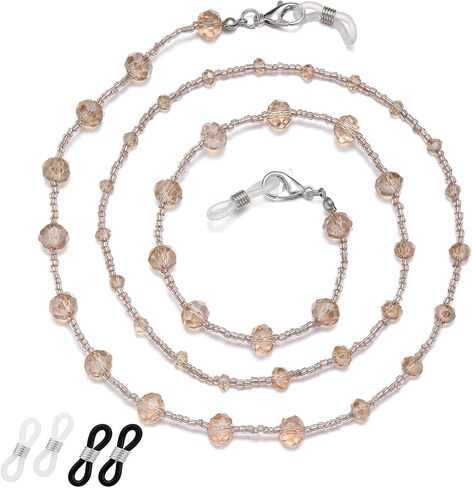 ERNAULO Beaded Glasses Chain for Women Eyeglass Chain Eye Glasses Holders Around Neck Eyeglass Chains for Women in Saudi Arabia