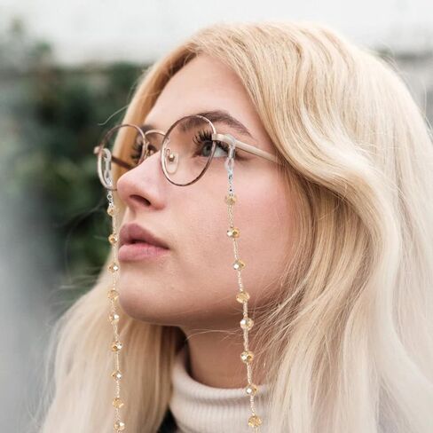 ERNAULO Beaded Glasses Chain for Women Eyeglass Chain Eye Glasses Holders Around Neck Eyeglass Chains for Women in Saudi Arabia