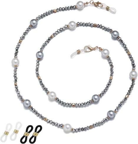 ERNAULO Beaded Glasses Chain for Women Eyeglass Chain Eye Glasses Holders Around Neck Eyeglass Chains for Women in Saudi Arabia