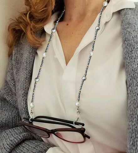 ERNAULO Beaded Glasses Chain for Women Eyeglass Chain Eye Glasses Holders Around Neck Eyeglass Chains for Women in Saudi Arabia