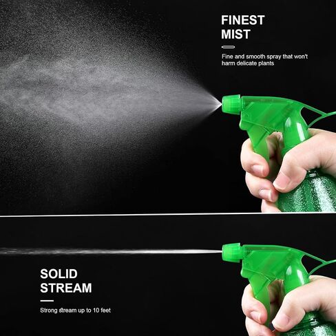 Spray Bottles 3-Pack, 16 Oz, Mist & Stream, Plastic Water Spray Bottle for Hair, Plants, Cleaning Solutions, BBQ, Cat Dog Spray Correction Behavior - Leak Proof - Empty Spray Bottles in Saudi Arabia