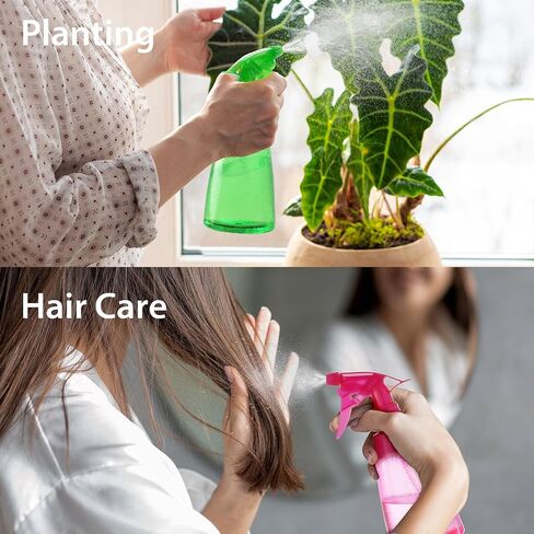 Spray Bottles 3-Pack, 16 Oz, Mist & Stream, Plastic Water Spray Bottle for Hair, Plants, Cleaning Solutions, BBQ, Cat Dog Spray Correction Behavior - Leak Proof - Empty Spray Bottles in Saudi Arabia