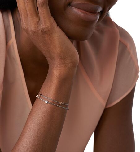 Fossil Women's Sterling Silver or Silver-Tone Stainless Steel Chain Bracelet for Women in Saudi Arabia