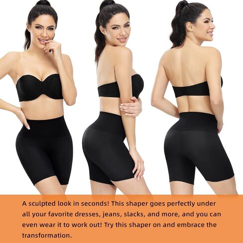 ATTLADY Tummy Control Shapewear Shorts for Women Comfortable Slimmer Seamless Shaping Boyshorts in Saudi Arabia