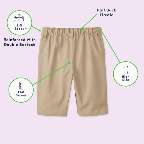 French Toast Boys' Adaptive Bermuda Shorts with Hook and Loop Closure in Saudi Arabia