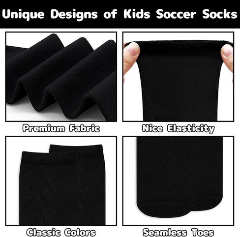 Olreco 3 Pack Toddler Soccer Socks Kids Baseball Socks Boys Girls Softball Sock Youth Football Sock Athletic Accessories in Saudi Arabia
