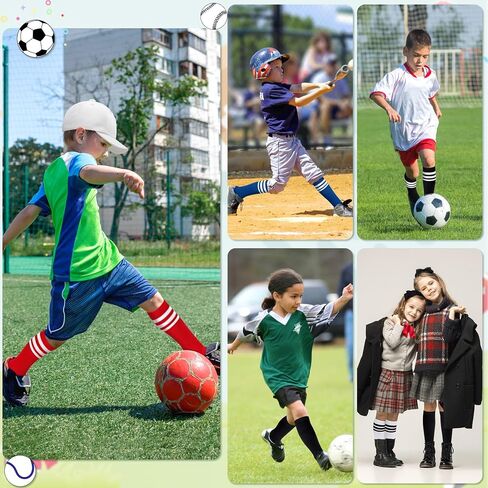 Olreco 3 Pack Toddler Soccer Socks Kids Baseball Socks Boys Girls Softball Sock Youth Football Sock Athletic Accessories in Saudi Arabia