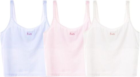 LING DANG GIRL Training Bras for Girls 7-11,10-16 3 Packs Lightweight Breathable in Saudi Arabia