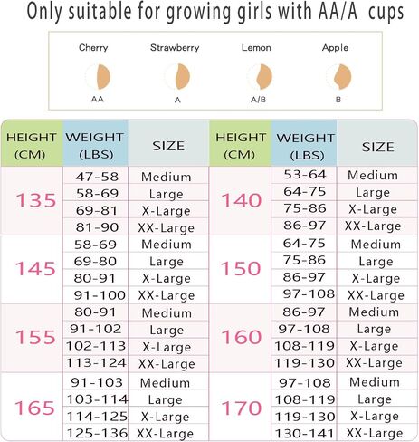LING DANG GIRL Training Bras for Girls 7-11,10-16 3 Packs Lightweight Breathable in Saudi Arabia