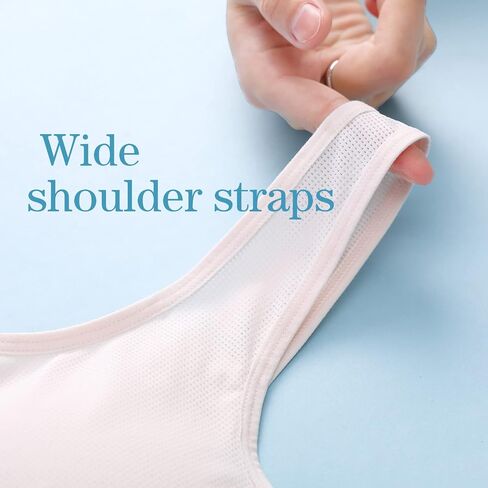 LING DANG GIRL Training Bras for Girls 7-11,10-16 3 Packs Lightweight Breathable in Saudi Arabia