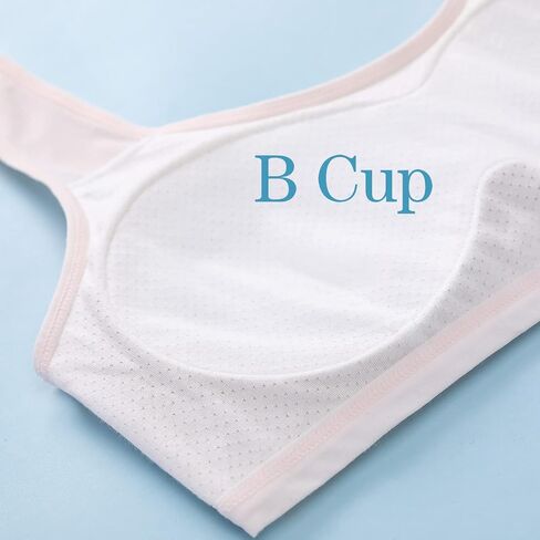 LING DANG GIRL Training Bras for Girls 7-11,10-16 3 Packs Lightweight Breathable in Saudi Arabia