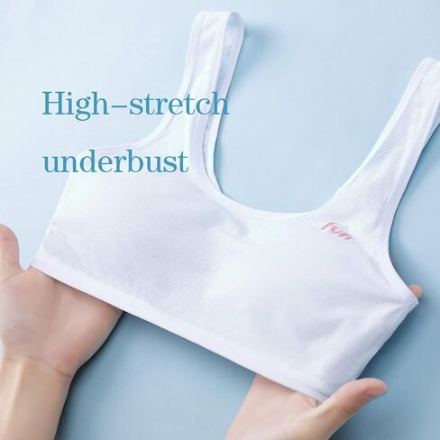 LING DANG GIRL Training Bras for Girls 7-11,10-16 3 Packs Lightweight Breathable in Saudi Arabia