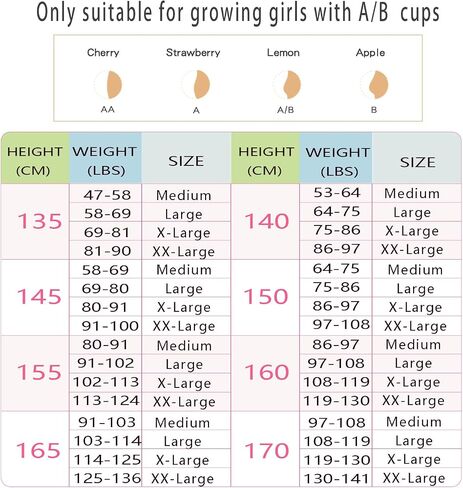 LING DANG GIRL Training Bras for Girls 7-11,10-16 3 Packs Lightweight Breathable in Saudi Arabia