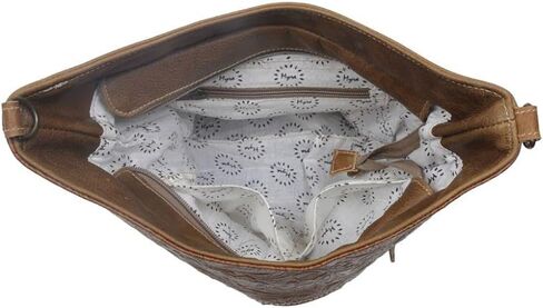 Myra Bag Snooze Leather & Cowhide Bag Upcycled Cowhide & Leather S-2846 in Saudi Arabia
