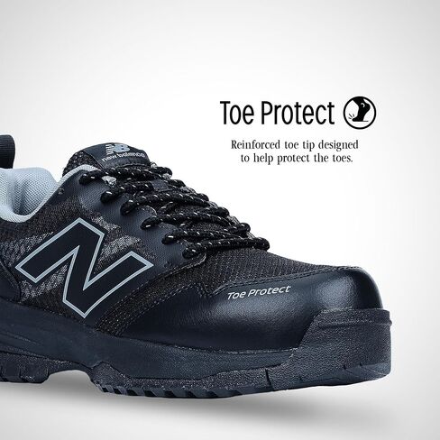 New Balance Women's Composite Toe Quikshift Industrial Shoe, Black/Black/Grey, 7.5 Wide in Saudi Arabia