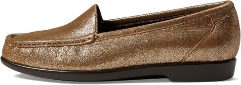 SAS Simplify Moccasin Loafers for Women - Ultra Soft Leather Lining, Slip on Design, and Shock Absorbing Footbed - Sunstone in Saudi Arabia
