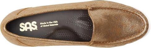 SAS Simplify Moccasin Loafers for Women - Ultra Soft Leather Lining, Slip on Design, and Shock Absorbing Footbed - Sunstone in Saudi Arabia