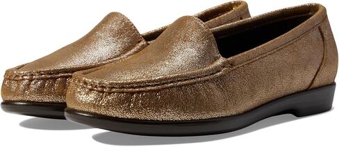 SAS Simplify Moccasin Loafers for Women - Ultra Soft Leather Lining, Slip on Design, and Shock Absorbing Footbed - Sunstone in Saudi Arabia