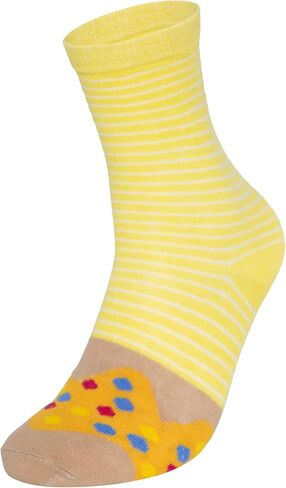 Caroli Health Club Donut Socks Box for Women,3 Pairs of Funky Cotton Socks for Teen Girls,Cute Novelty Gifts for Holidays, Birthday Party-Crazy Fun Thanksgiving Socks in Saudi Arabia