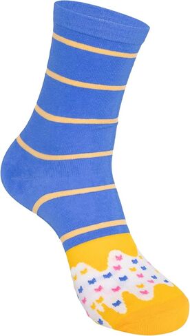 Caroli Health Club Donut Socks Box for Women,3 Pairs of Funky Cotton Socks for Teen Girls,Cute Novelty Gifts for Holidays, Birthday Party-Crazy Fun Thanksgiving Socks in Saudi Arabia
