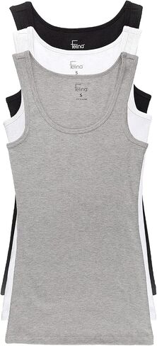 Felina Cotton Ribbed Tank Top - Class Tank Top for Women, Workout Tank Top for Women (Color Options Available) in Kuwait