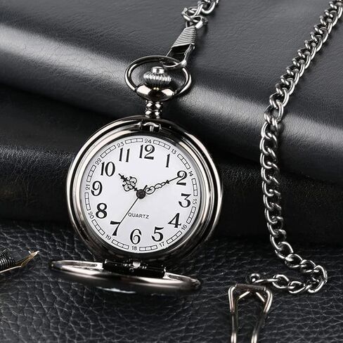 YEEHUA Engraved Pocket Watch for Trump Make Ameirca Great Again Meaningful Memory Gifts in Kuwait