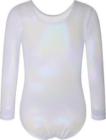 ثياب للفتيات الجمباز 2 حزمة حجم 4t 5t Hotpink طويلة الأكمام ملابس الرقص الرياضية للأطفال قطعة واحدة ملابس الصالة الرياضية تعثر التألق الفضة تراجع الملابس الداخلية الرياضية in Kuwait