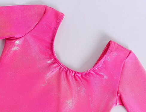 ثياب للفتيات الجمباز 2 حزمة حجم 4t 5t Hotpink طويلة الأكمام ملابس الرقص الرياضية للأطفال قطعة واحدة ملابس الصالة الرياضية تعثر التألق الفضة تراجع الملابس الداخلية الرياضية in Kuwait