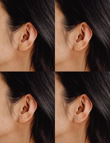 3Pcs African Nose Cuff Non Piercing Clip On Nose Ring Stainless Steel Fake Nose Ring for Women Men Silver Rose Gold Tone 20G in Saudi Arabia