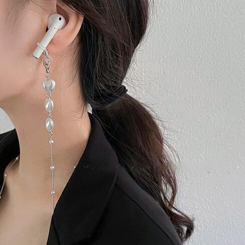 Beads Eyeglasses Chain for Women Heart Pearl Mask Glasses Strap Sunglass Retainer Cord Eyewear Lanyard Gifts for Her in Saudi Arabia