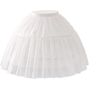 لوليتا كرينولين ثوب نسائي نسائي بنات شيفون أبيض 2 أطواق ثوب نسائي قصير ياباني كوسبلاي كريونلاين حفلة موسيقية ثوب نسائي تنورة داخلية in Kuwait