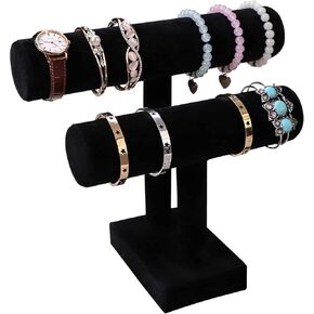 Wudygirl Black Velvet 3-Dimensional Necklace Bust Display Holder Jewelry Neck Pendant Chain Organizer Stand for Women(10.75 inch) 