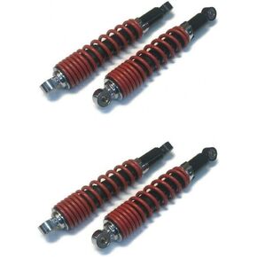 (4 Pack) 12" Length 10mm ID Adjustable Shocks Go Kart Cart Go-Cart Minibike Mini Bike