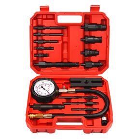 Diesel Engine Compression Gauge Tester with 0-1000 psi Gauge and Adapters Cylinder Pressure Test Tool Kit Diesel Injector Tester Check Cylinders in Diesel Car & Truck