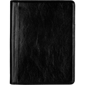 Time Resistance Leather Portfolio – Tablet size Leather Document Case – Small Briefcase Made in Italy