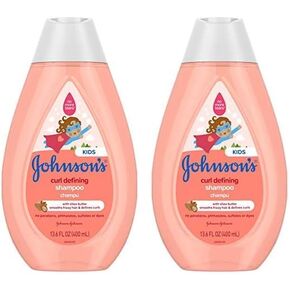 Johnson's Baby Curl Defining Tear-Free Kids' Leave-in Conditioner with Shea Butter, Paraben-, Sulfate- & Dye-Free Formula, Hypoallergenic & Gentle for Toddlers' Hair, 6.8 fl. Oz