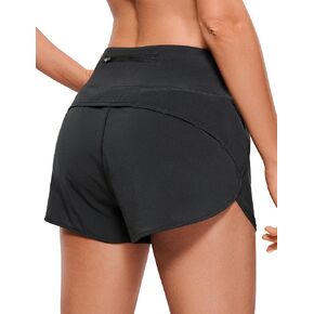 CRZ YOGA High Waisted Running Shorts for Women - 2.5''/4'' Liner Gym Athletic Workout Shorts with Pockets Soft Lightweight