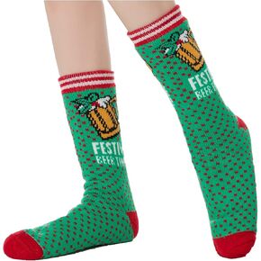 جوارب نسائية من TSANGWAI، جوارب غير قابلة للانزلاق للنساء، شتوية دافئة وناعمة ومريحة وبطانة من الصوف، جوارب منزلية، بني in Kuwait