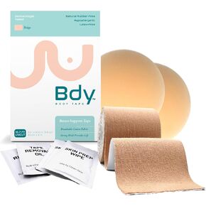 BDY Tape - Breast Lift Tape - from KT Tape - Application and Removal Kit - Boob Placement Tape - Dermatologist Tested - Invisible Bra Alternative - (3 in.)