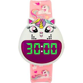 Preschool Collection Go Potty Watch – Truck and Unicorn Potty Training Watch for Boys and Girls with Flashing Lights, Fun Song & Alarm - Countdown Timer to train Toddlers and Kids