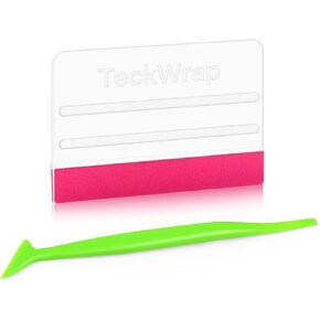 TECKWRAP Vehicle Vinyl Wrap Tool Kit Include 4 Inch Felt Squeegee and Corner Squeegee for Vinyl Car Wrap Window Tint Wallpaper Glass Film Application