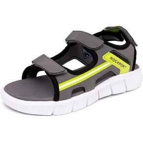 Rockport Kid's Fashion Sport Sandals with Double Adjustable Straps Summer Outdoor Open Toe Lightweight & Easy to Wear Sandals for Boys and Girls (Little Kid/Big Kid)