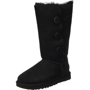 UGG Women's Bailey Button Triplet Ii Boot, Black, 08