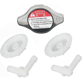 2Pcs Coolant Reservoir Tank Cap & Joint & Cooling Radiator Cap Fits For Honda Acura Legend RL CL TL MDX TSX Fits for Accord Element 19106-RNA-A48