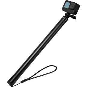 Long Selfie Stick Pole (106"), TELESIN G2 Extension Carbon Fiber Waterproof Dive Monopod for GoPro Max Go Pro Hero 12 11 10 9 8 7, Insta360 X2 X3 GO 3, DJI Action 3 4 Bike Motorcycle Accessories