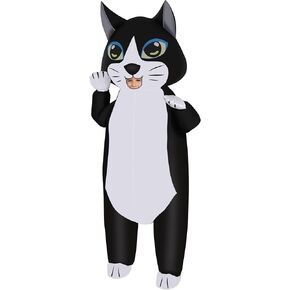 M MH ZONE Inflatable Cat Costume for Adult(Kids) Funny Halloween Costumes Cosplay Fantasy Blow up Costume