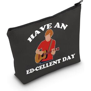 LEVLO Pop Music Lovers Gifts Have An Ed-cellent Day Makeup Bags Guitar Lovers Birthday Travel Case for Her(Ed-cellent Day)