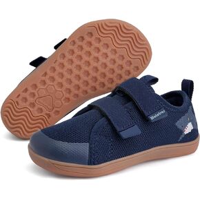 WateLves Toddler Wide Barefoot Shoes The First Walking Shoes Kids Girls Boys Breathable Zero Drop Minimalist Sneakers with Wide Toe Box Natural to Grow